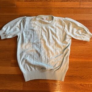 Grace Karin Men's Soft Blue Crewneck Sweater